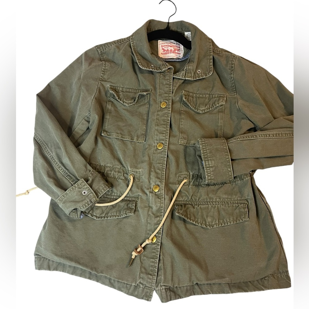 Levi’s Women’s Olive Green Military Utility Jacket, Size XS - Picture 1 of 8